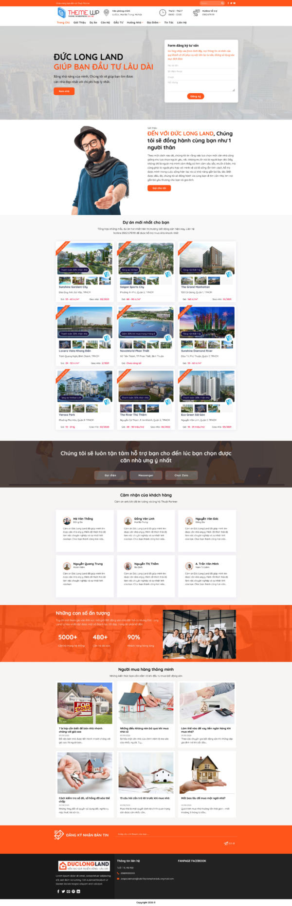 Theme wordpress bất động sản