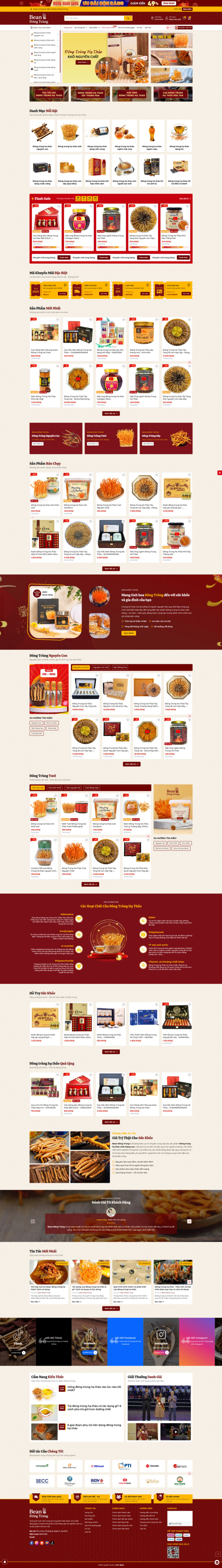 Theme wordpress Bean Đông Trùng