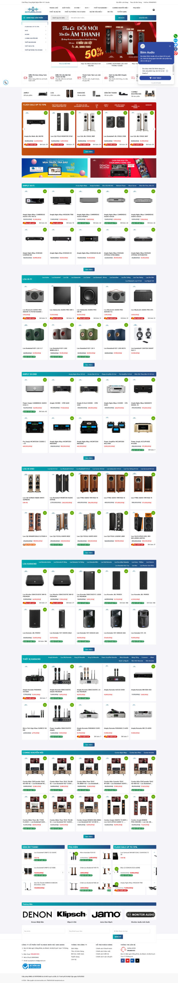 Theme wordpress bờm audio thiết bị âm thanh