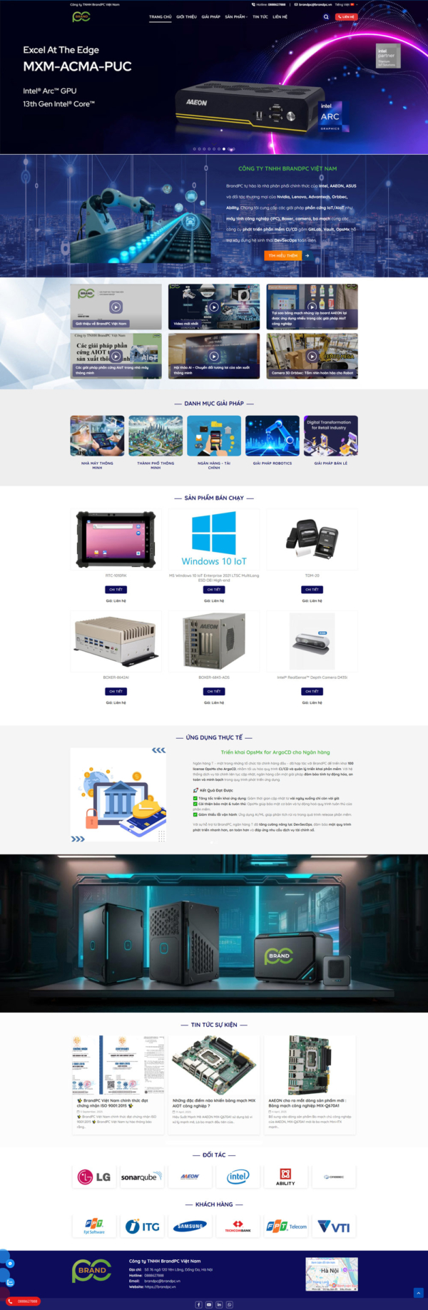 Theme wordpress giải pháp tự động hóa