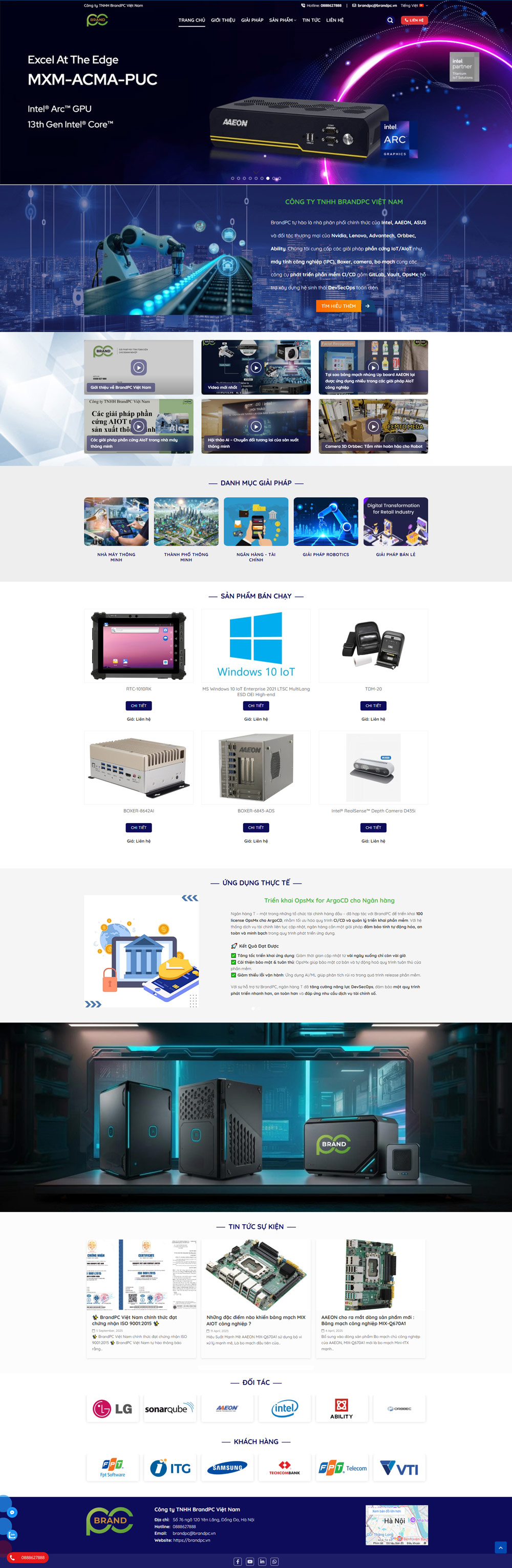 Theme wordpress giải pháp tự động hóa