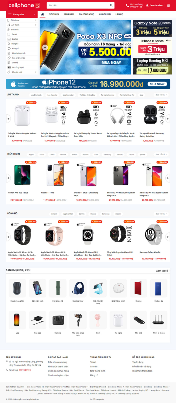 Theme wordpress Cellphone S