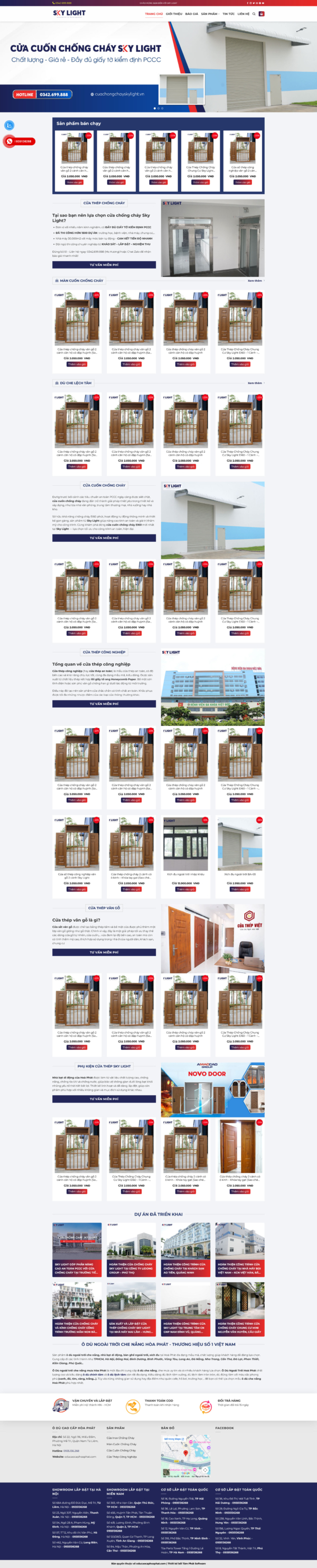 Theme wordpress cửa chống cháy