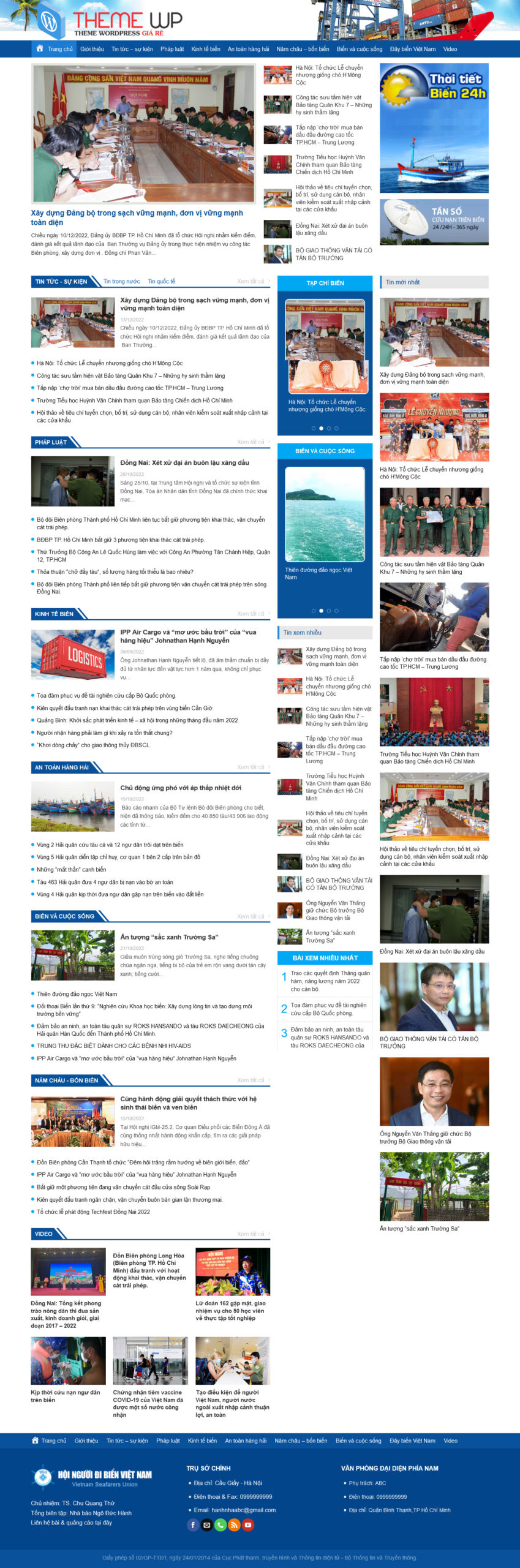 Theme wordpress tin tức