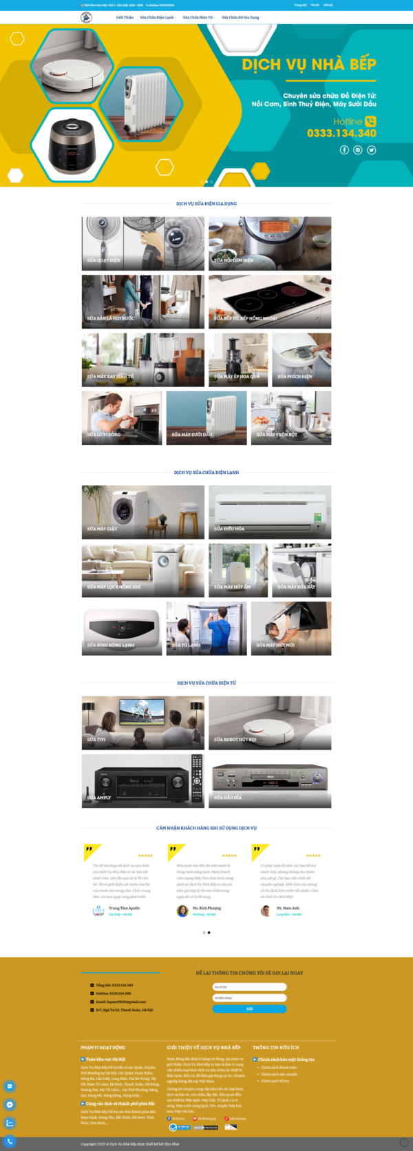Theme wordpress sửa chữa điện tử điện lạnh