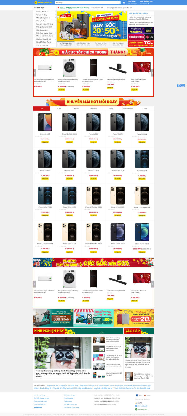 Theme wordpress điện máy xanh 2