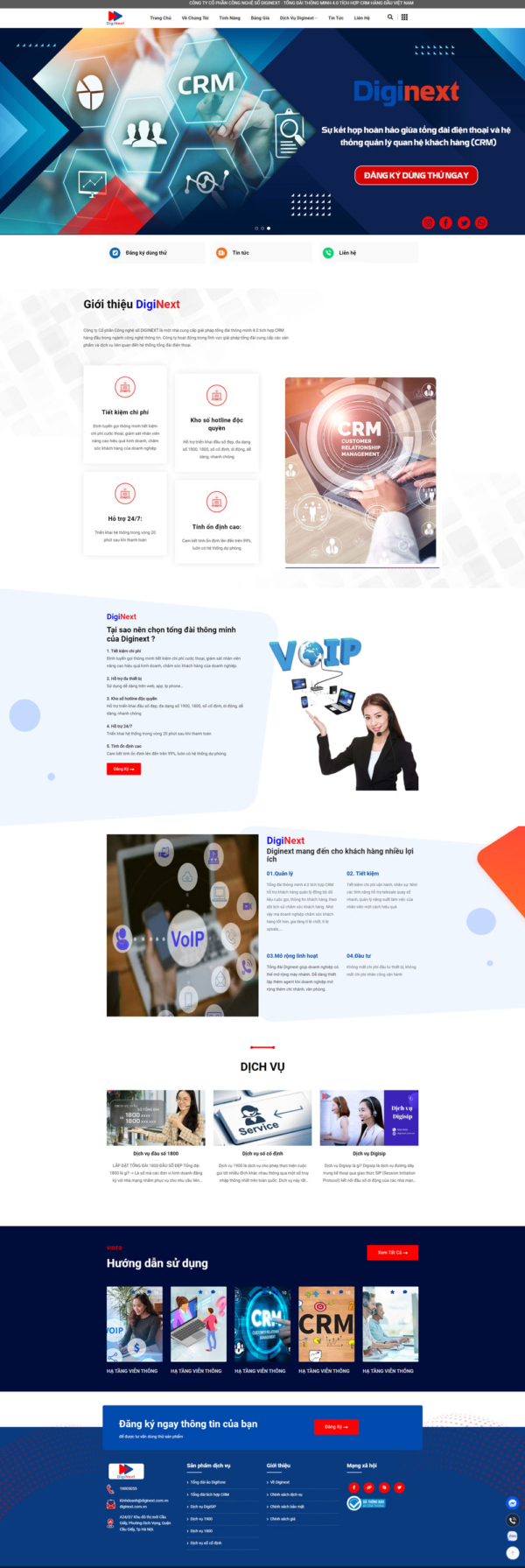 Theme wordpress dịch vụ viễn thông
