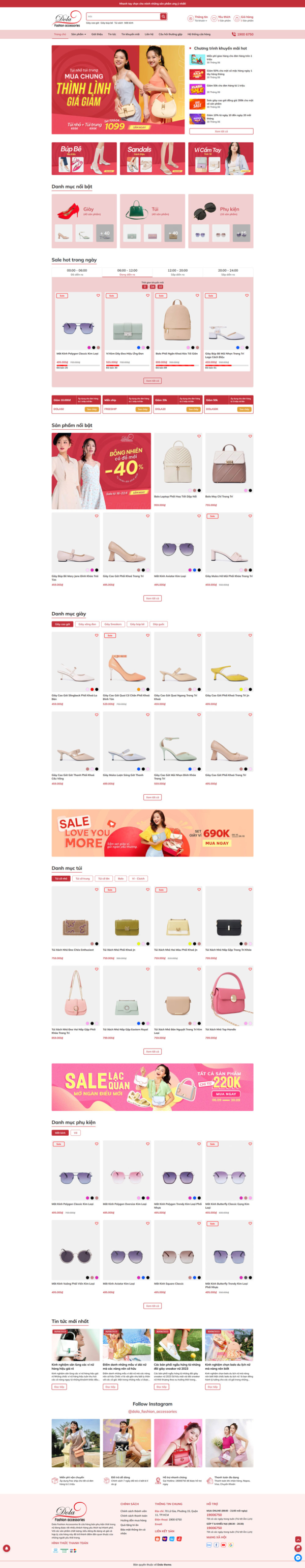 Theme wordpress thời trang Dola Fashion Accessories