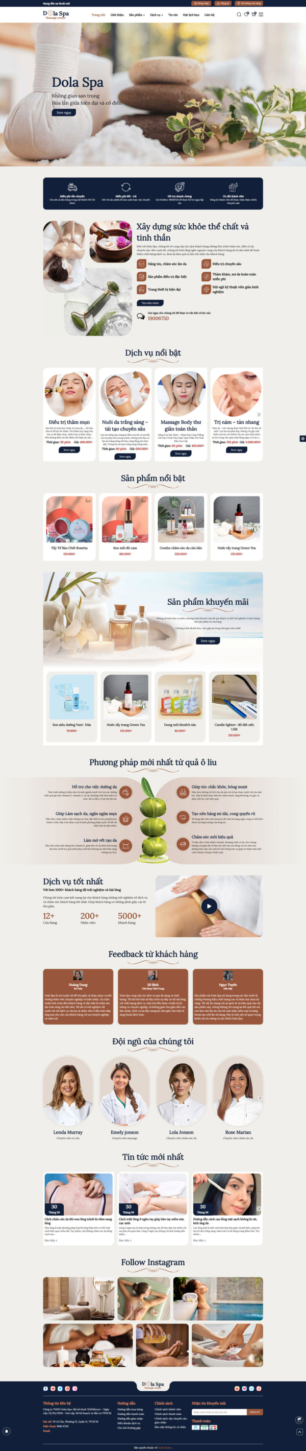 Theme wordpress Dola Spa