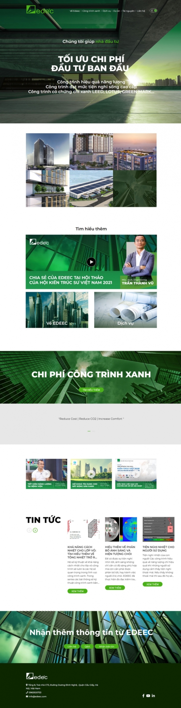 Theme wordpress năng lượng xanh Edeec
