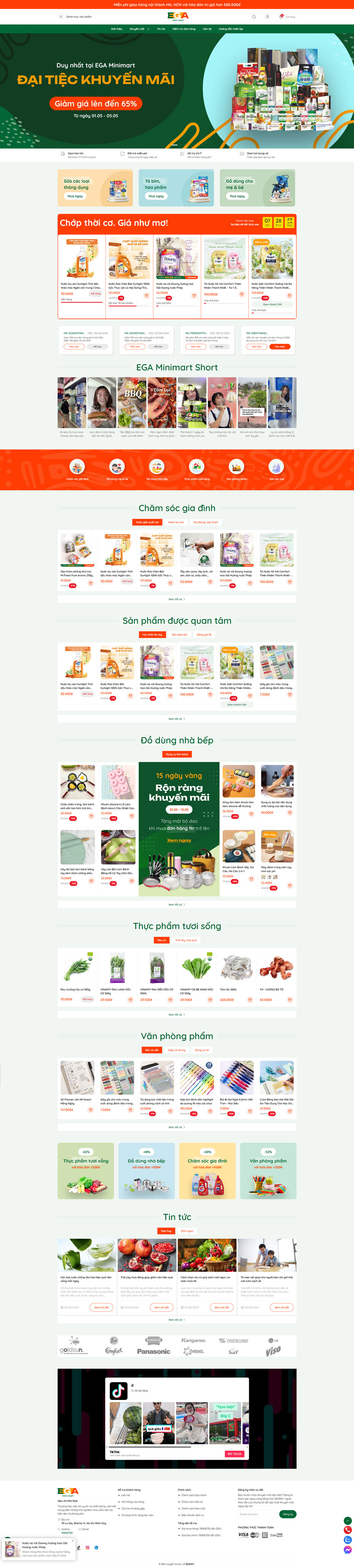 Theme wordpress cửa hàng EGA Mini Mart