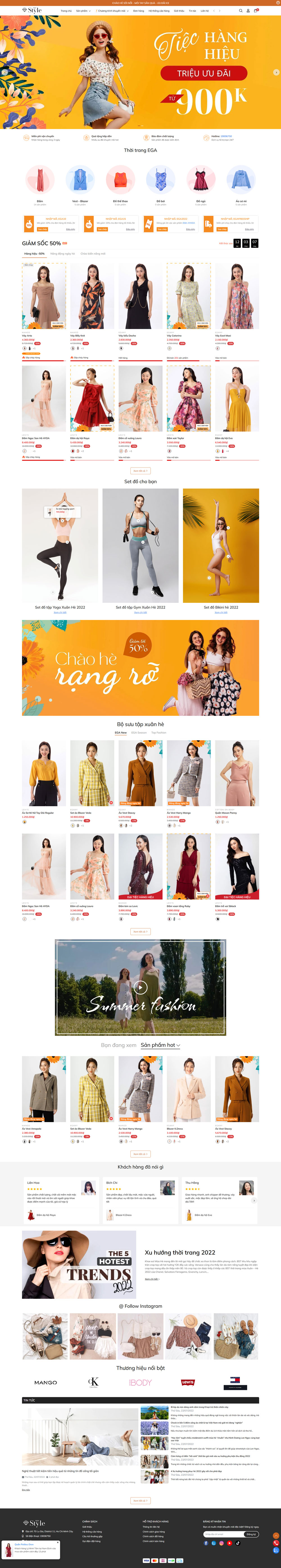 Theme wordpress thời trang EGA Style