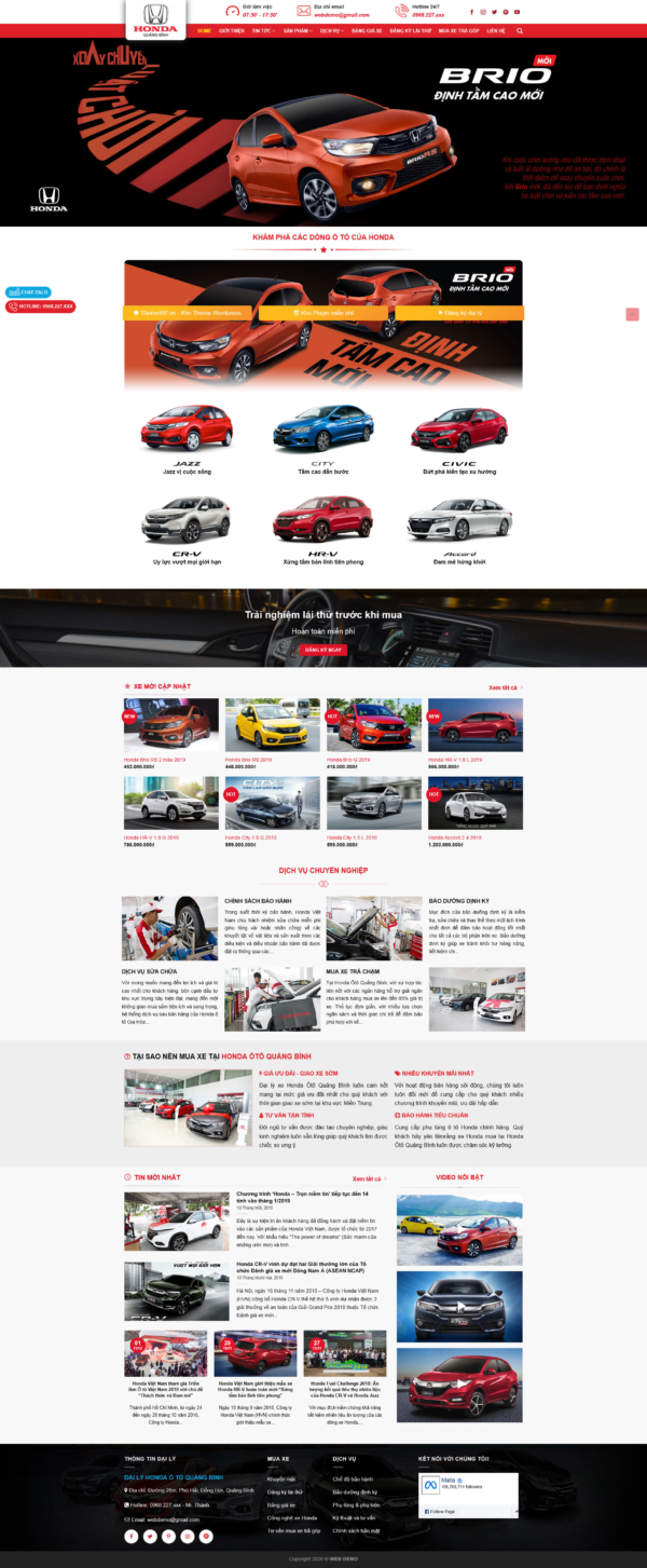 Theme wordpress honda 3