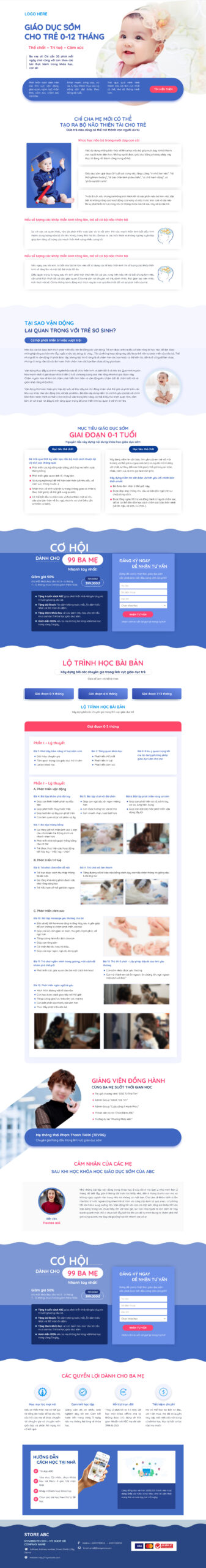 Theme wordpress khóa học cho bé