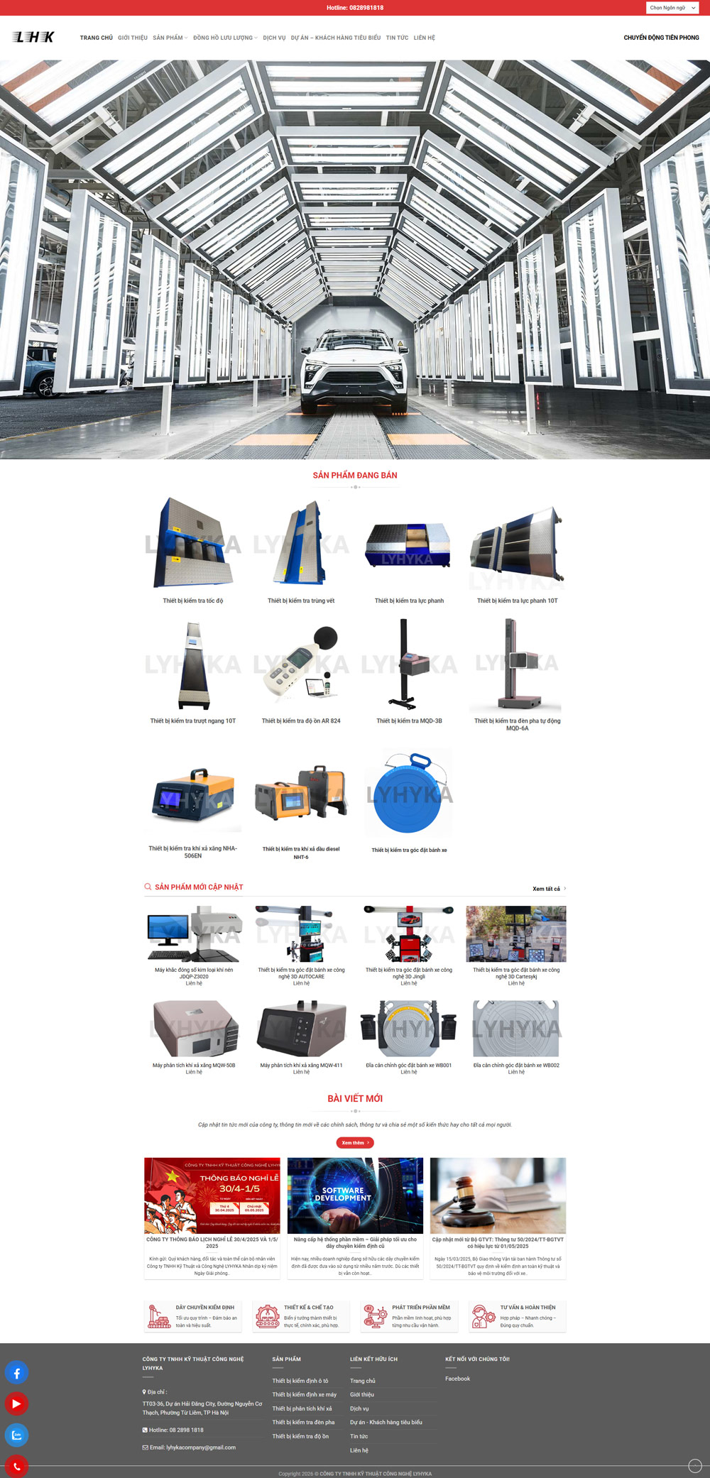 Theme wordpress thiết bị kiểm tra