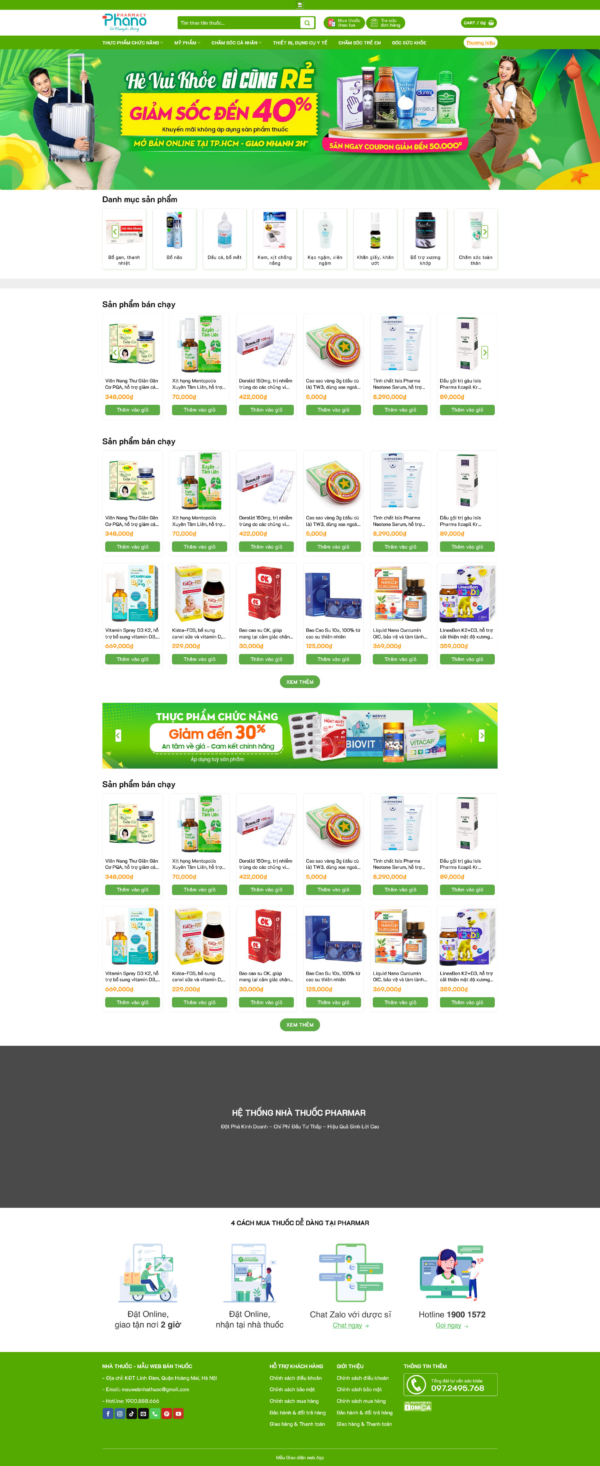 Theme wordpress nhà thuốc 4