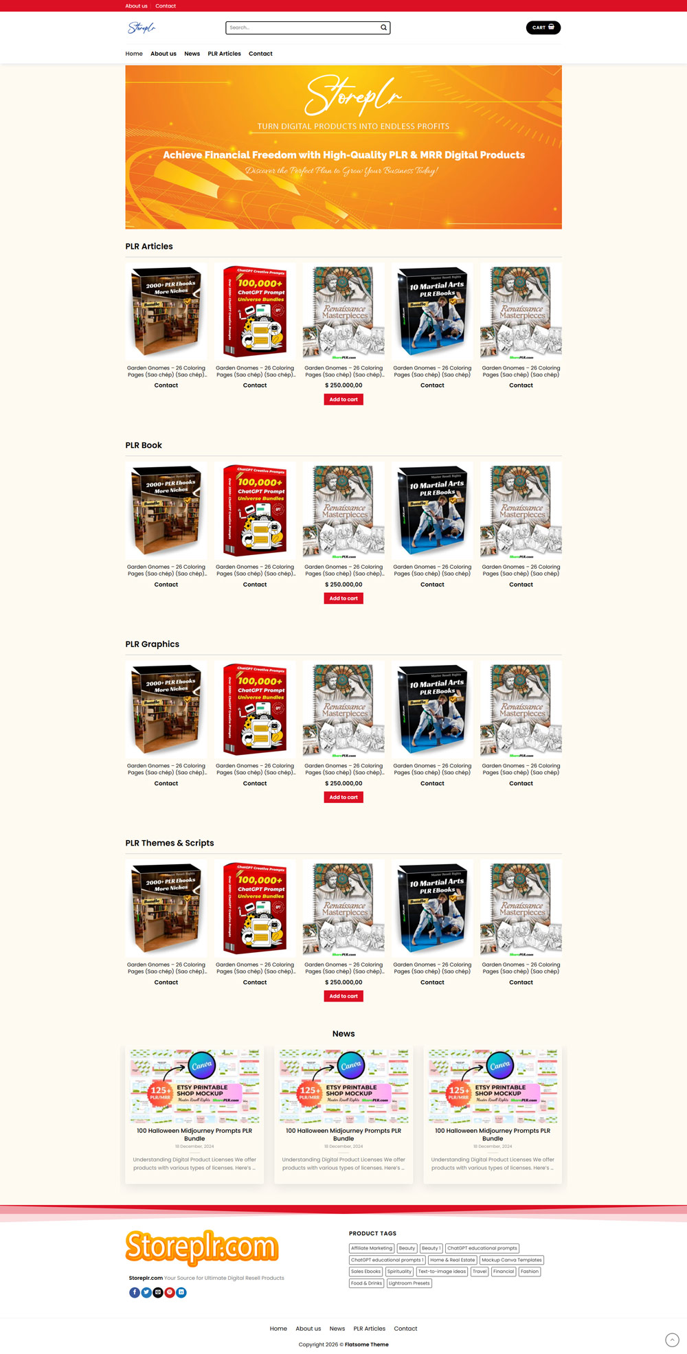 Theme wordpress sách điện tử