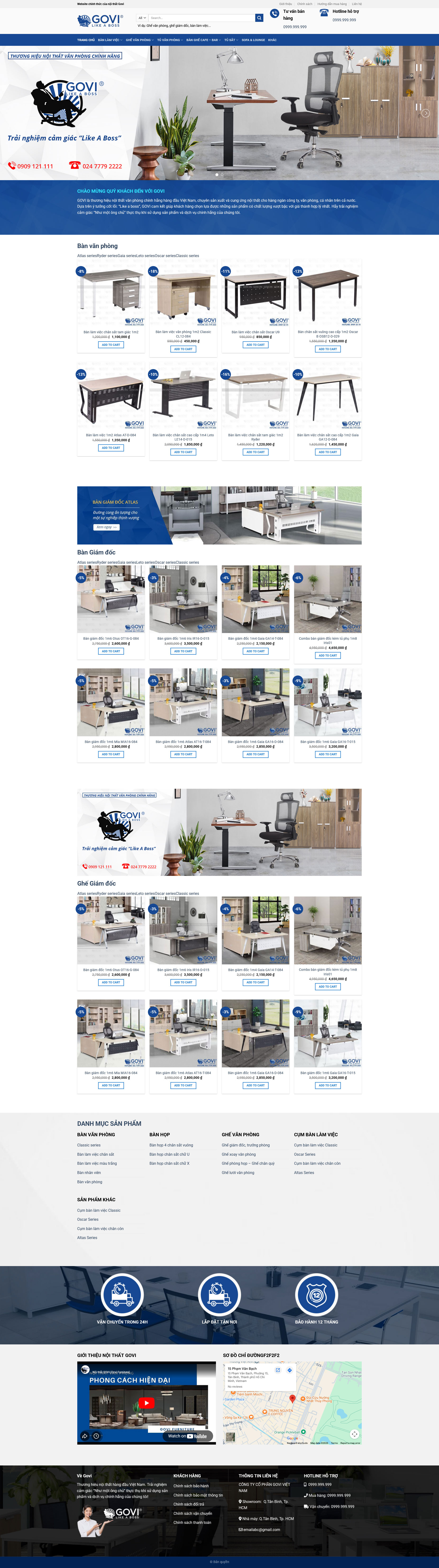 Theme wordpress nội thất govi