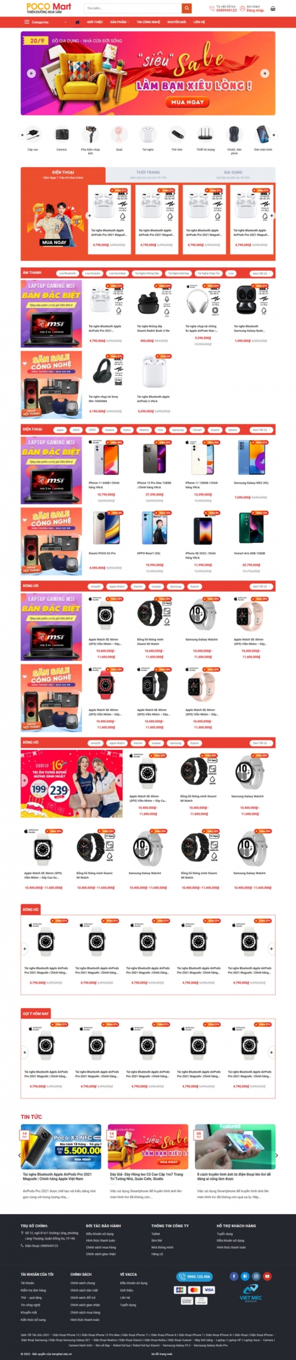 Theme wordpress điện máy