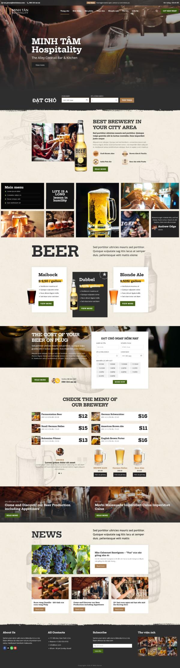 Theme wordpress rượu bia