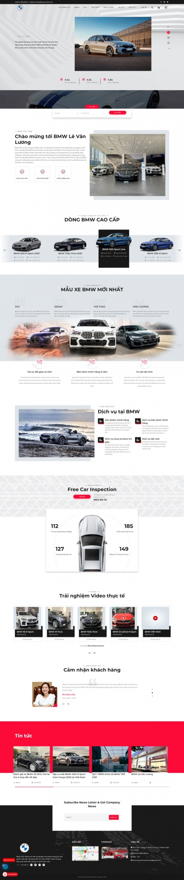 Theme wordpress showroom BMW