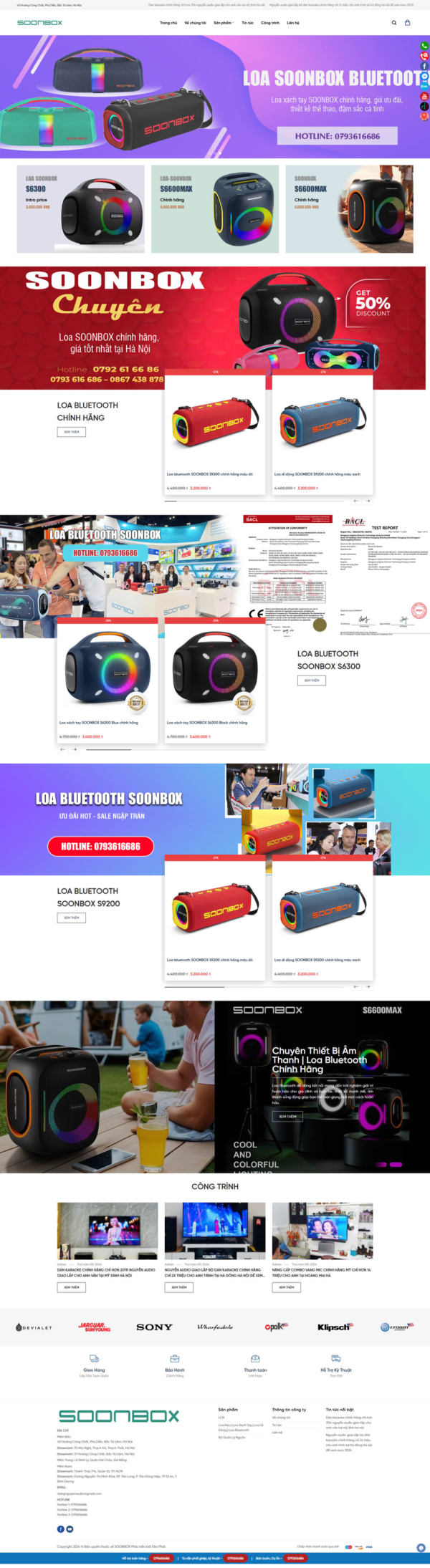 Theme wordpress thiết bị âm thanh soonboxstore