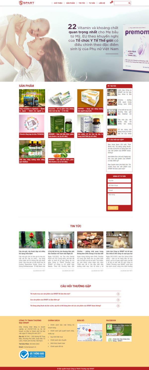 Theme wordpress Thực phẩm chức năng