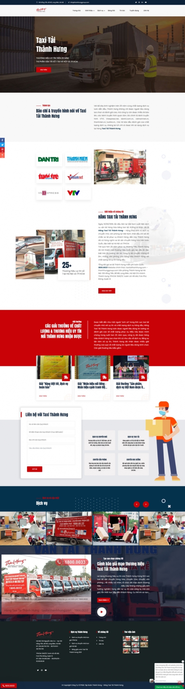 Theme wordpress vận chuyển