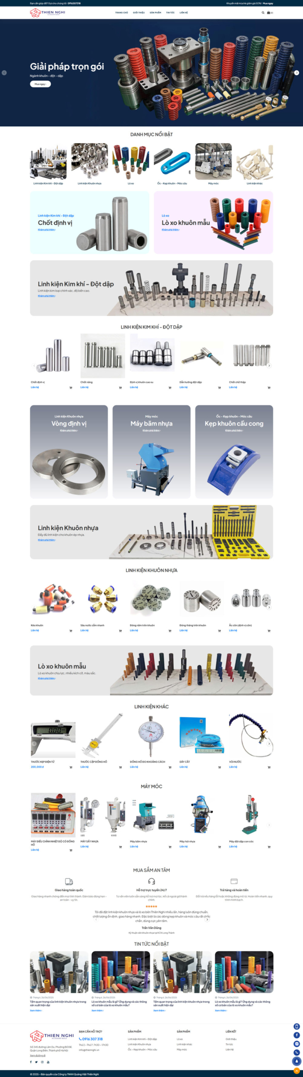 Theme wordpress phụ kiện khuôn mẫu