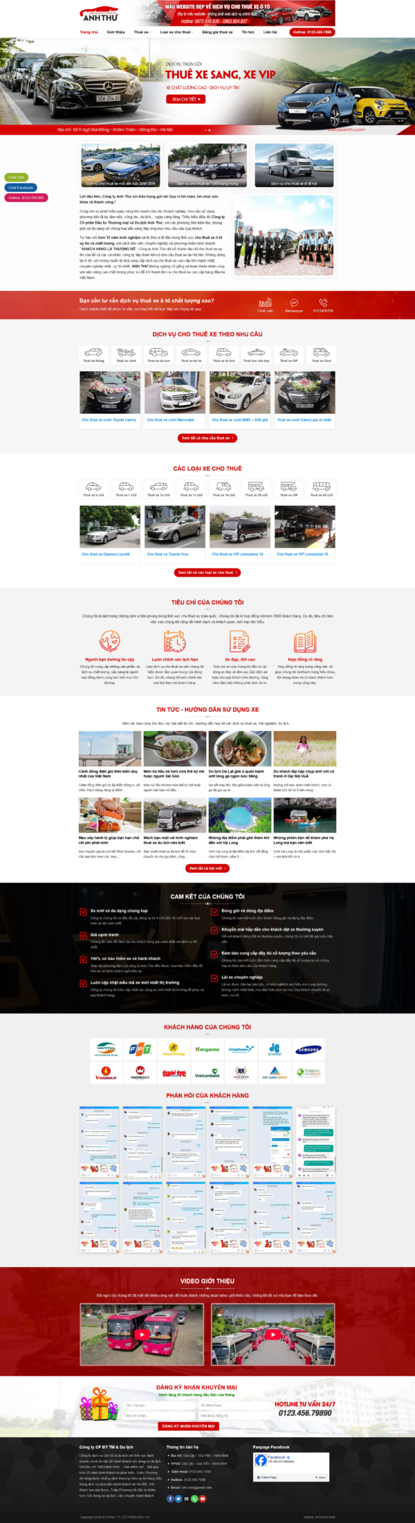 Theme wordpress cho thuê xe 4