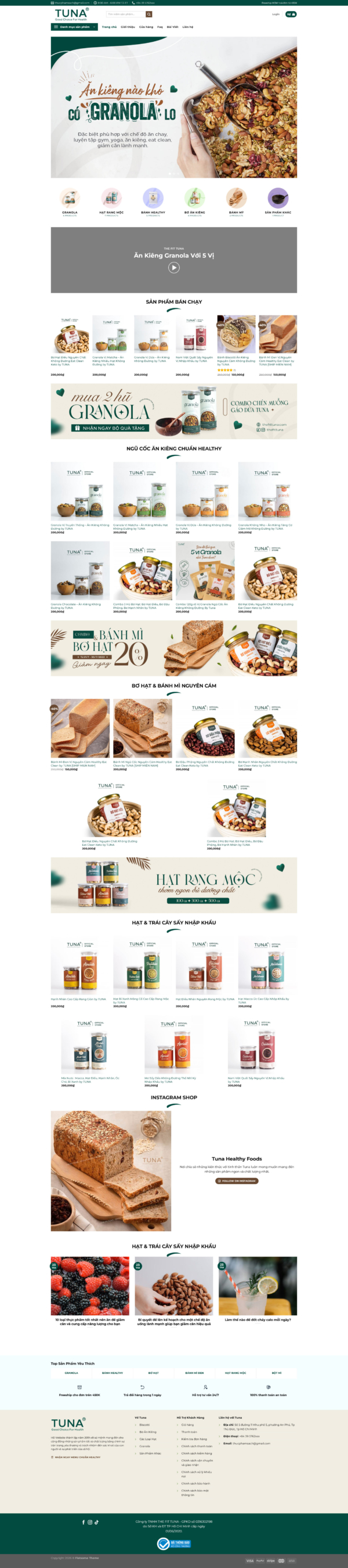 Theme wordpress thực phẩm sạch