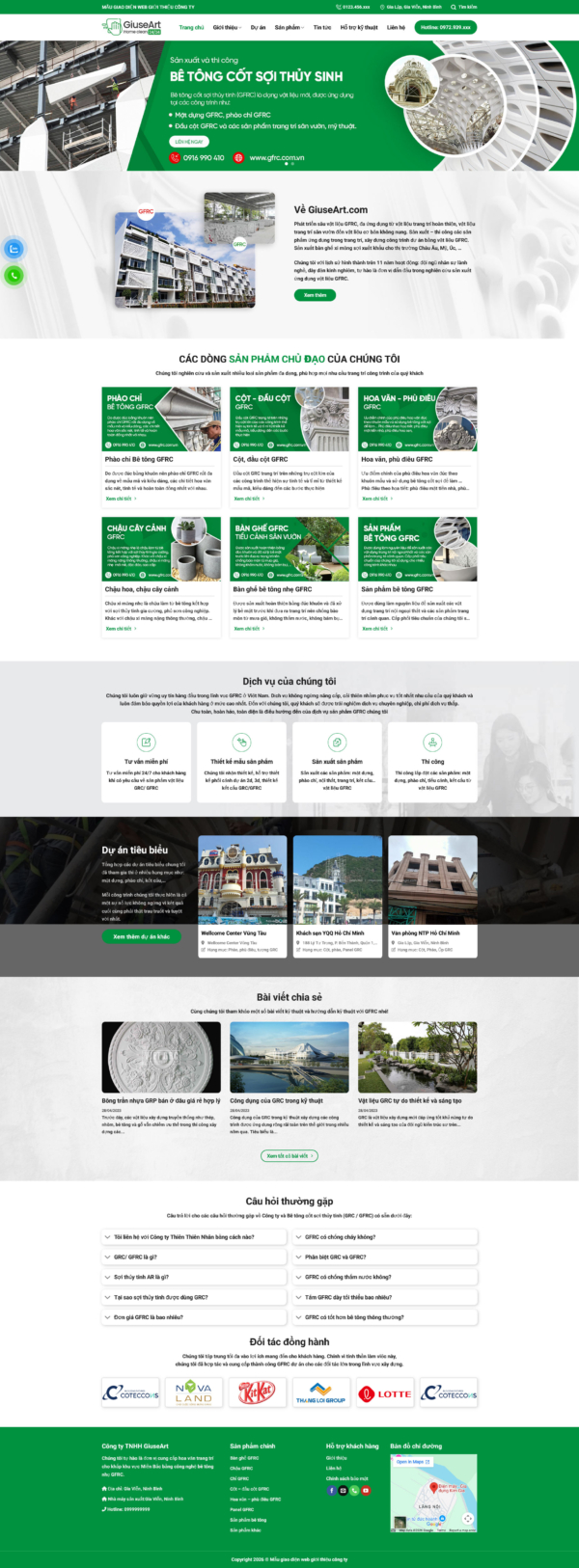 Theme wordpress vật liệu trang trí