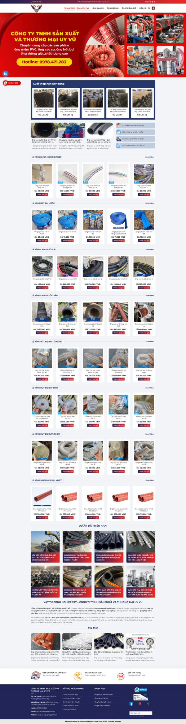 Theme wordpress vật tư công nghiệp