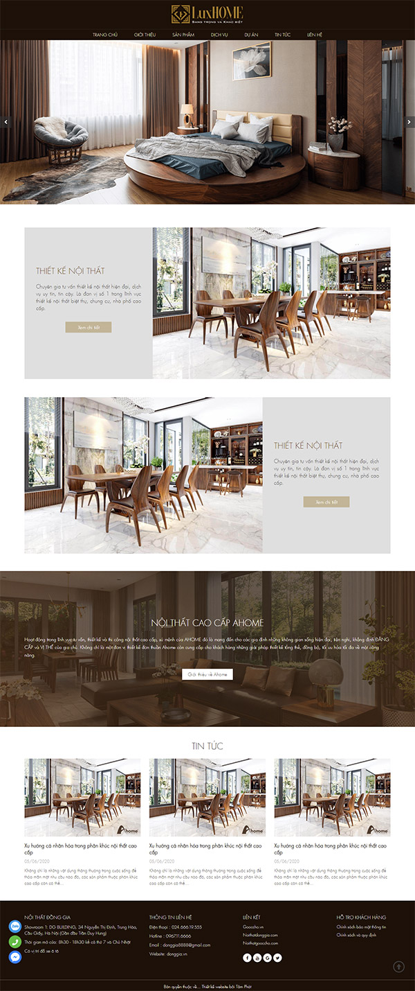 Theme wordpress nội thất đồ gỗ