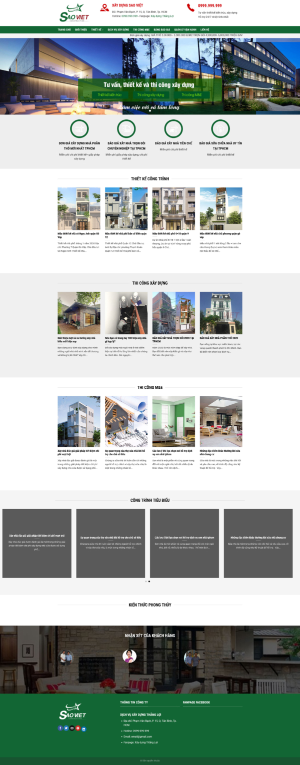Theme wordpress xây dựng